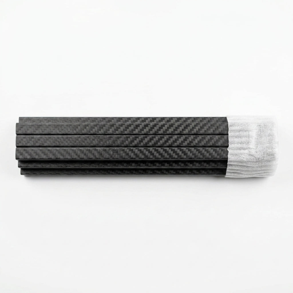 3K Carbon Fiber Square Tube | High Strength Lightweight Pultruded Carbon Fiber Hollow Rod | Matte Finish | For RC, Drone, DIY, Robotics & Industrial Applications